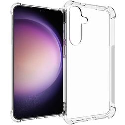Mobigear Cushion Durchsichtig Samsung Galaxy S24 Plus Hülle Flexibles TPU Backcover Stoßfest - Transparent