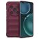 Mobigear Bumpy HONOR Magic 4 Pro Hülle Flexibles TPU Backcover - Weinrot