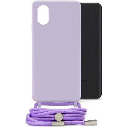 Mobilize Lanyard Gelly Samsung Galaxy A03 TPU (flexibel) Handykette - Pastel Purple