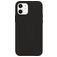 Valenta Snap Luxe iPhone 12 Mini Echtleder Backcover - Schwarz