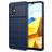 Mobigear Brushed Slim POCO M5 Hülle Flexibles TPU Backcover - Marineblau
