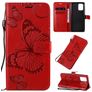 Mobigear Butterfly Samsung Galaxy S10 Lite Hülle Klapphülle Geldbörse - Rot