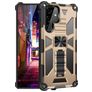 Mobigear Armor Stand Samsung Galaxy S22 Ultra Hülle Hardcase Backcover Stoßfest mit Ständer - Gold