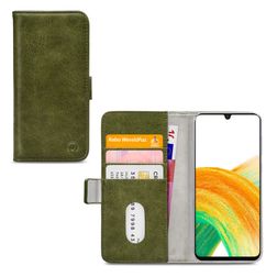 Mobilize Elite Gelly Samsung Galaxy A33 Hülle Klapphülle Geldbörse - Grün