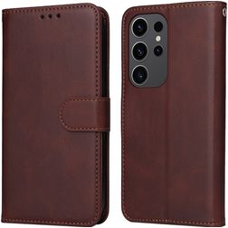 Mobigear Wallet Samsung Galaxy S24 Ultra Hülle Klapphülle Geldbörse - Braun