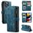 CaseMe C30 iPhone 13 Pro Max Klapphülle Portemonnaie - Blau