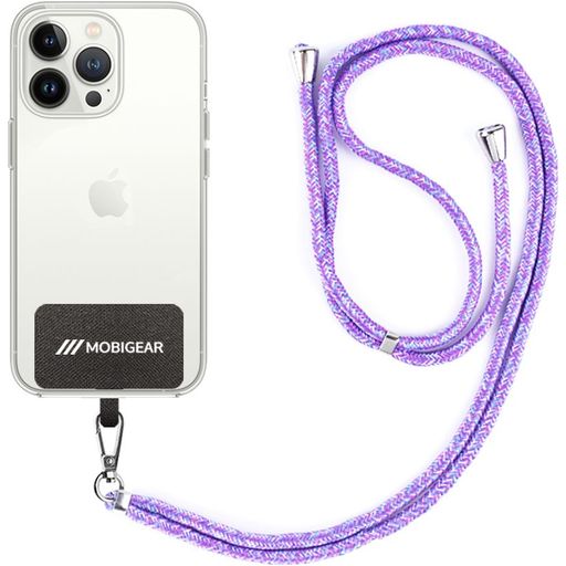 Mobigear Nylon Lanyard Universal-Handykette einstellbar - Lila