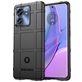 Mobigear Rugged Shield Motorola Edge 40 Hülle Flexibles TPU Backcover Stoßfest - Schwarz
