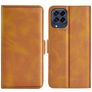 Mobigear Slim Magnet Samsung Galaxy M53 Hülle Klapphülle Geldbörse - Cognac