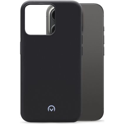 Mobilize Rubber Gelly iPhone 15 Pro Hülle Flexibles TPU Backcover - Matt Black