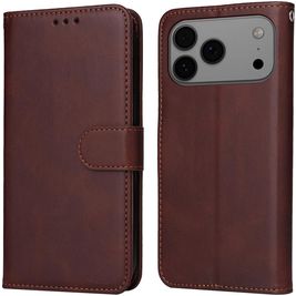 Mobigear Wallet iPhone 17 Pro Max Hülle Klapphülle Geldbörse - Braun