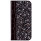 Mobigear Croco Glitter Motorola One Power Hülle Klapphülle Geldbörse - Schwarz