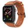 Dux Ducis Business Leder Apple Watch Armband Dornschließe - 49/46/45/44 mm - Cognac