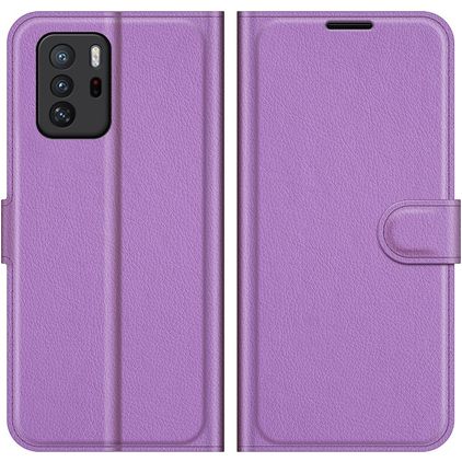 Mobigear Classic POCO X3 GT Hülle Klapphülle Geldbörse - Lila