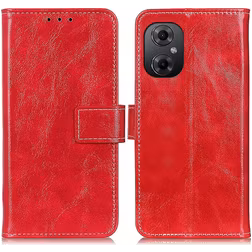 Mobigear Basic POCO M5 Hülle Klapphülle Geldbörse - Rot