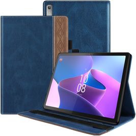 Mobigear Folio Lenovo Tab P11 Pro Gen 2 Hülle Klapphülle + Stifthalter - Blau