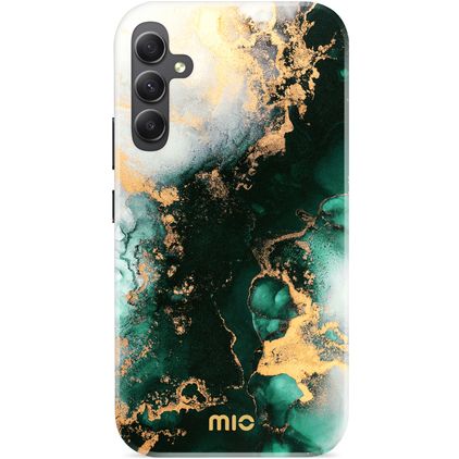 MIO Samsung Galaxy A34 MagSafe Hülle Hardcase Backcover - Green Marble