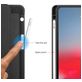 Mobigear Tri-Fold Gel iPad Pro 12.9 Zoll (2018) Hülle Klapphülle + Stifthalter - Blau
