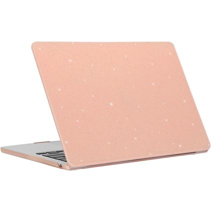 Mobigear Sparkling Cream MacBook Pro 13 Zoll (2016-2023) Hardcase Hülle MacBook Case - Pink - Model A1706 / A1708 / A1989 / A2159 / A2289 / A2251 / A2338