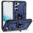 Mobigear Armor Ring Samsung Galaxy S23 Hülle Hardcase Backcover Stoßfest mit Ringhalter - Blau