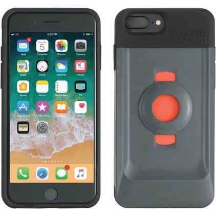 Tigra FitClic Neo Case iPhone 8 Plus Hülle Hardcase Backcover Stoßfest - Schwarz