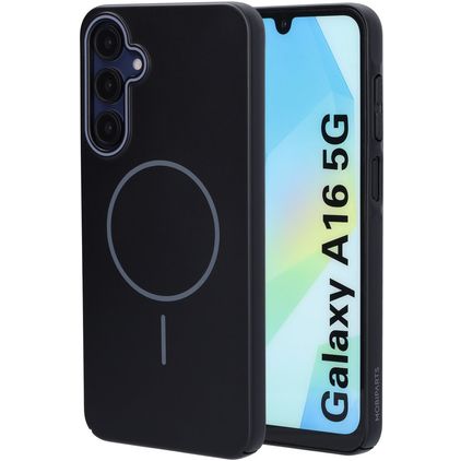 Mobiparts Slim Line Samsung Galaxy A16 MagSafe Hülle Hardcase Backcover - Onyx Black