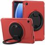 Mobigear RingGuard Samsung Galaxy Tab A9 Plus (2023) Hülle Kunststoff,Silikon Backcover + Ständer - Rot