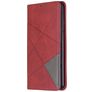 Mobigear Rhombus Slim Xiaomi Redmi Note 8 Hülle Klapphülle - Rot