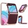 Mobigear Non-slip Armor Samsung Galaxy Z Flip 5 Hülle Hardcase Backcover Stoßfest - Rot
