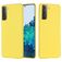 Mobigear Rubber Touch Samsung Galaxy S21 Silikon Backcover - Gelb