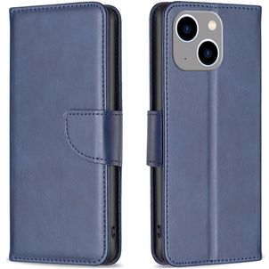 Mobigear Excellent iPhone 15 Plus Hülle Klapphülle Geldbörse - Blau