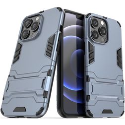 Mobigear Armor Stand iPhone 13 Pro Hülle Hardcase Backcover Stoßfest mit Ständer - Blau