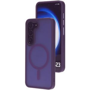 Mobiparts Hardcover Samsung Galaxy S23 MagSafe Hülle Hardcase Backcover - Satin Purple