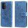 Mobigear Flowers OPPO A74 5G Hülle Klapphülle Geldbörse - Blau