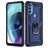 Mobigear Armor Ring Motorola Moto G71 5G Hülle Hardcase Backcover Stoßfest mit Ringhalter - Blau