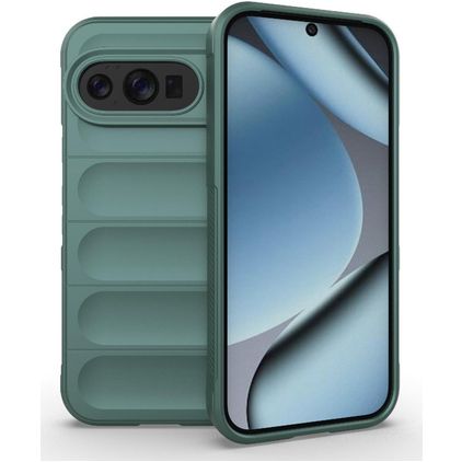 Mobigear Bumpy Google Pixel 10 Hülle Flexibles TPU Backcover - Grün