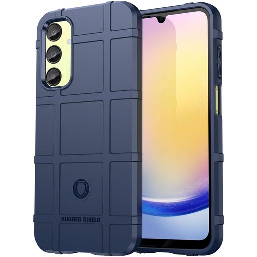Mobigear Rugged Shield Samsung Galaxy A55 Hülle Flexibles TPU Backcover Stoßfest - Blau