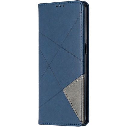 Mobigear Rhombus Slim OPPO Reno 4 Pro 5G Hülle Klapphülle - Blau