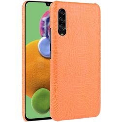 Mobigear Croco Samsung Galaxy A90 Hülle Hardcase Backcover - Orange
