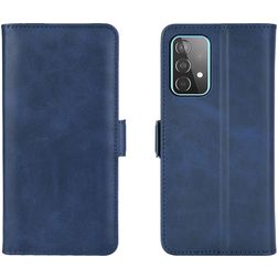 Mobigear Slim Magnet Samsung Galaxy A52 Hülle Klapphülle Geldbörse - Dunkelblau