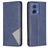 Mobigear Rhombus Slim Motorola Moto G85 Hülle Klapphülle - Blau