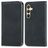 Mobigear Retro Slim Samsung Galaxy S25 Hülle Klapphülle Geldbörse - Schwarz