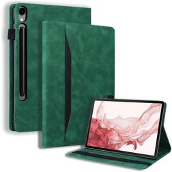 Mobigear Folio Samsung Galaxy Tab S10 Ultra Hülle Klapphülle - Grün