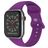 Mobigear Sport Dual Silikon Apple Watch Armband Drückerschließe - 49/46/45/44 mm - Lila