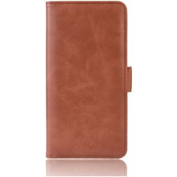 Mobigear Slim Magnet Samsung Galaxy A20e Hülle Klapphülle Geldbörse - Braun