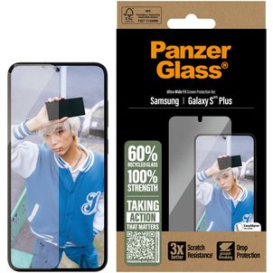 PanzerGlass Ultra-Wide Fit Samsung Galaxy S25 Plus Gehärtetes Glas Displayschutz - Hüllenfreundlich