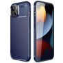 Mobigear Racing iPhone 14 Pro Max Hülle Flexibles TPU Backcover - Blau
