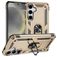 Mobigear Armor ring Samsung Galaxy S25 Hülle Hardcase Backcover Stoßfest mit Ringhalter - Gold