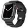 Mobigear Sport Armor Silikon Apple Watch Armband Drückerschließe - 42/41/40/38 mm - Schwarz