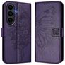 Mobigear Butterfly Samsung Galaxy S26 FE Hülle Klapphülle Geldbörse - Lila